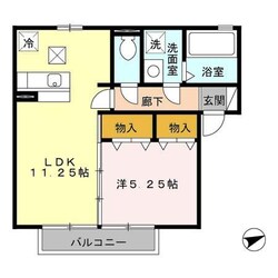 アルペジオ久原A棟の物件間取画像